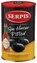 Pitted black olives